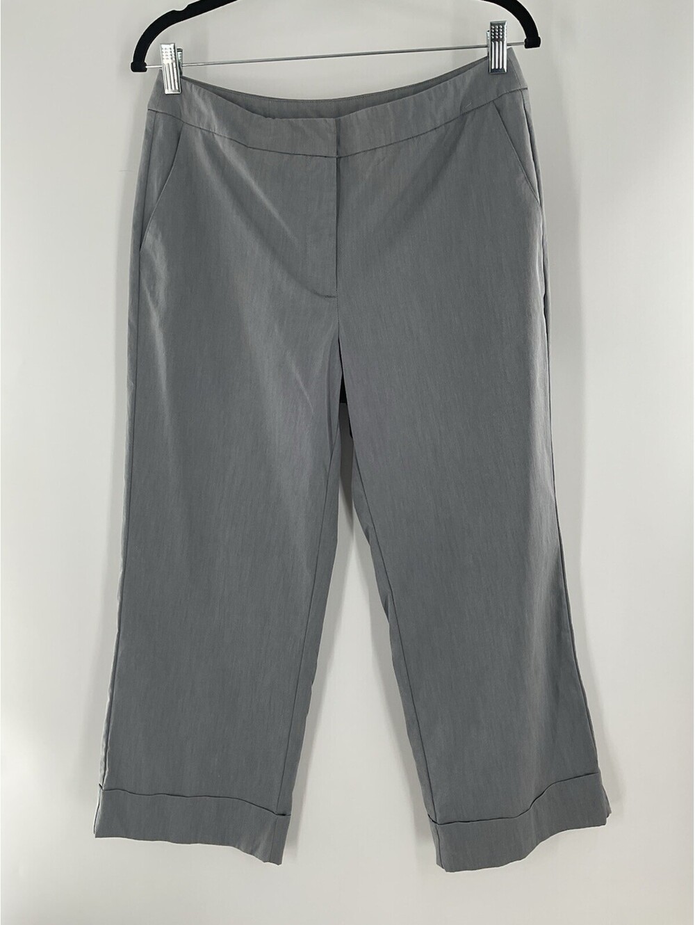 New York & Company Stretch Women’s Size 8 Grey Capri Dress Pants 121